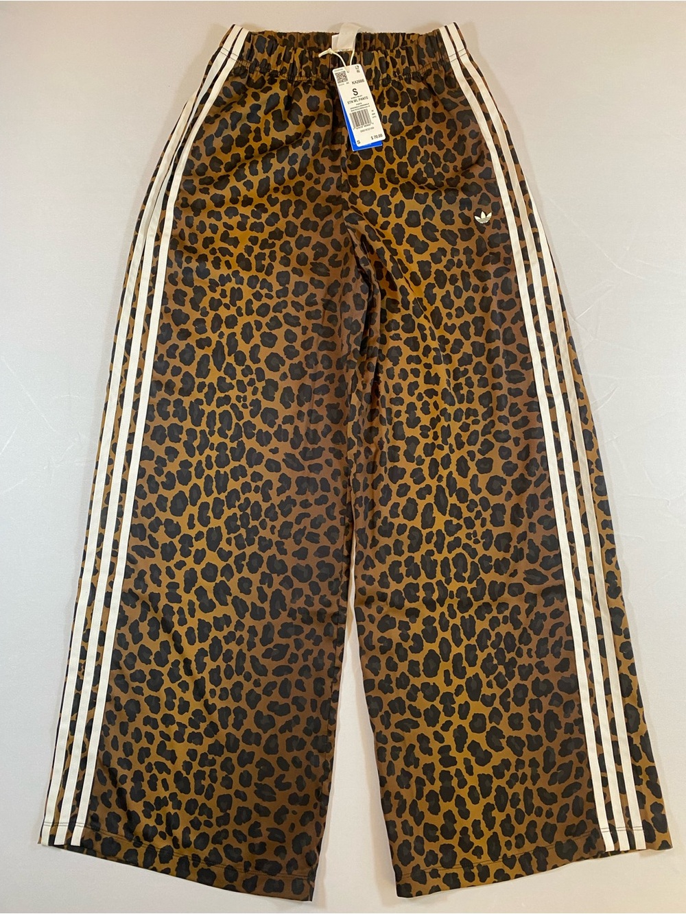 NWT Adidas Originals Leopard Animal Print Wide Leg Pants